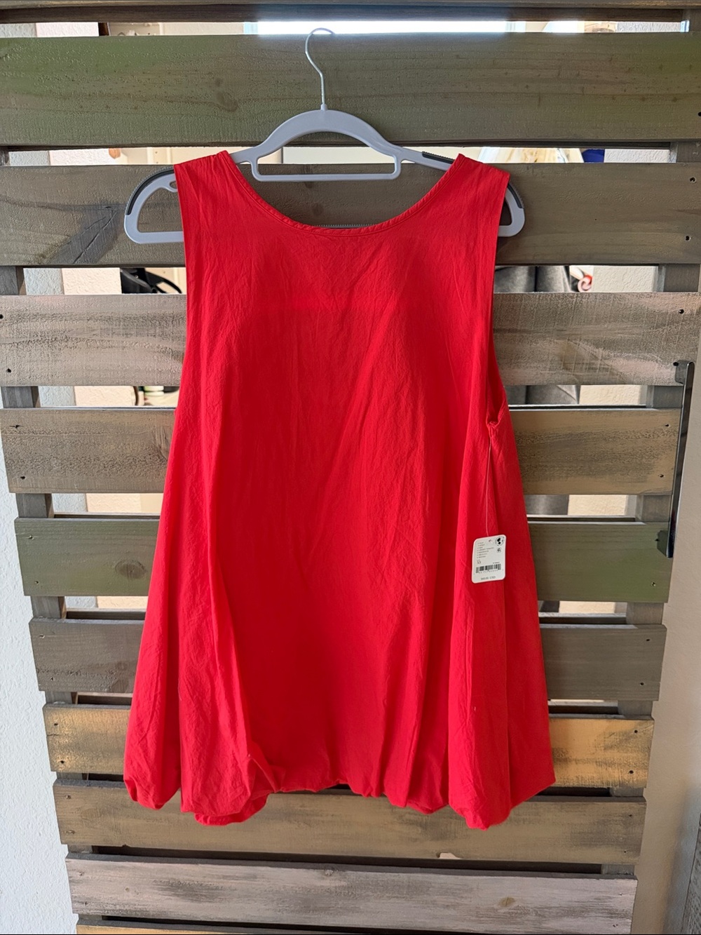 NWT, Free People Struttin’ Bubble Mini Dress in Cherry Tomato size XS